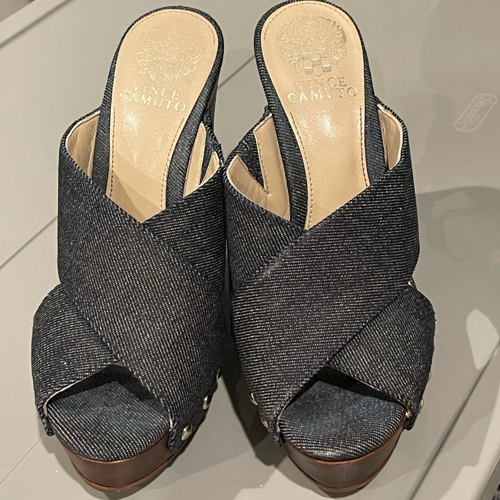 ✨Vince Camuto Sexy Jean Heels✨ - Picture 2 of 9